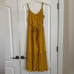Hyfve Golden Yellow Flowy Dress